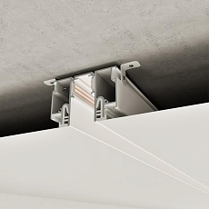 Шинопровод для монтажа в натяжной потолок 3м (CLAMP) Novotech Flum Clamp For Novotech 135327 1