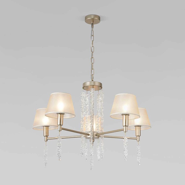 Подвесная люстра Eurosvet Charuel 60148/5 матовое золото изображение 1 Подвесная люстра Eurosvet Charuel 60148/5 матовое золото Фото № 1