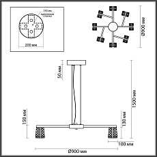 Подвесная люстра Odeon Light MIRAGE 5029/53L 1