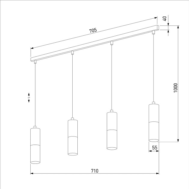 Подвесной светильник TK Lighting 4367 Elit Black Фото № 3