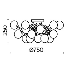 Потолочная люстра Maytoni Dallas MOD545PL-20CH 2