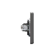 Розетка ROUND TV с/у титан KRANZ KR-78-0723-2 4