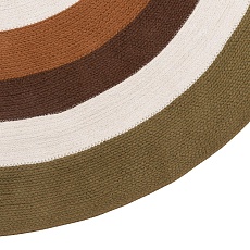 Ковер Tkano из хлопка Target коричневого цвета из коллекции Ethnic, Ø150 см TK22-DR0032 4