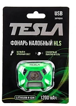 Налобный светодиодный фонарь Tesla от батареек 60х42 140 лм HLS 1