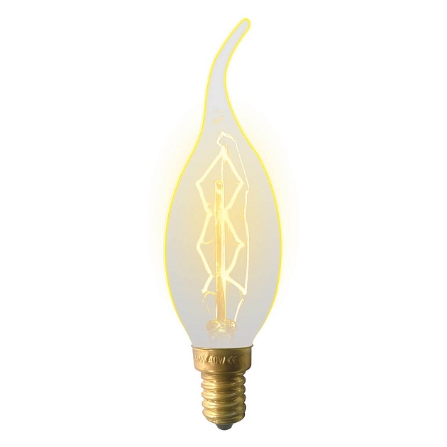 Лампа накаливания Uniel E14 60W золотистая IL-V-CW35-60/GOLDEN/E14 ZW01 UL-00000483 фото 