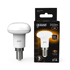 Лампа светодиодная рефлекторная Gauss E14 4W 2700K матовая 106001104 2