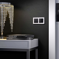 Выключатель Werkel двухклавишный проходной черный матовый W1122008 4690389156724 1