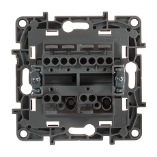 Переключатель двухклавишный Legrand Etika 10A 250V алюминий 672412 2