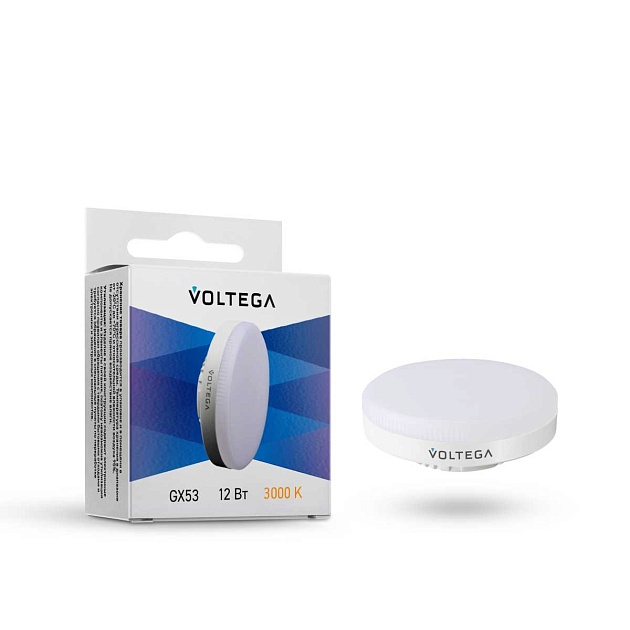 Лампа светодиодная Voltega GX53 12W 3000K матовая 7234 Фото № 1