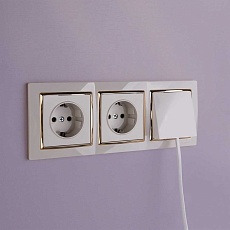 Вывод кабеля Werkel слоновая кость W1150203 4690389155680 1