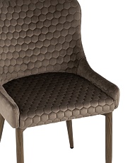 Кухонный стул Stool Group Ститч Хани велюр коричневый (ножки дерево) MC15H KD HLR-49 1