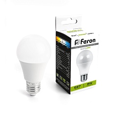 Лампа светодиодная Feron LB-3091 Шар E27 8W 4000K 41372