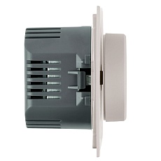 Выключатель диммирующий (механизм) Stekker 250В 1200W Мия RSW10-3106-08 пудровый жемчуг 50567 3