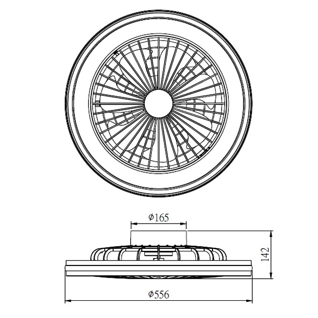 Потолочная светодиодная люстра-вентилятор Mantra Gamer 7862 изображение 2 Потолочная светодиодная люстра-вентилятор Mantra Gamer 7862 Фото № 2
