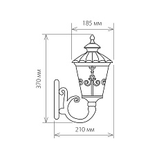 Уличный настенный светильник Elektrostandard Diadema a028003 1