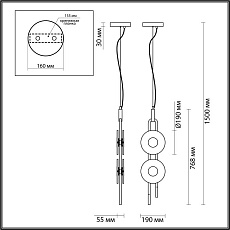 Подвесной светодиодный светильник Odeon Light Exclusive Modern Magnet 5407/23L 5