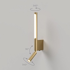 Настенный светодиодный светильник Elektrostandard Sarca LED 3000K 40111/LED латунь a066400 4