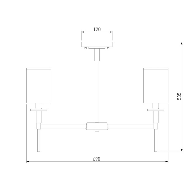 Подвесная люстра Eurosvet Brielle 60132/6 хром изображение 2 Подвесная люстра Eurosvet Brielle 60132/6 хром Фото № 2