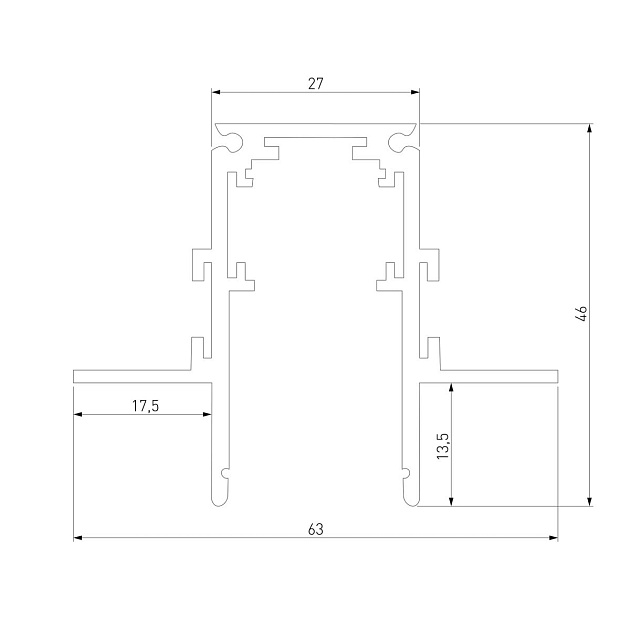 Встраиваемый шинопровод Elektrostandard Slim Magnetic 85208/00 a067495 Фото № 2