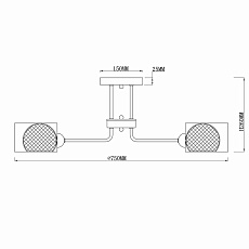 Потолочная люстра Rivoli Mod 3034-308 Б0037689 1