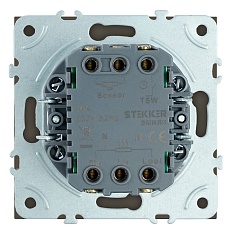 Терморегулятор механический (механизм) Stekker 230В 3500Вт Эмили RSW00-5120-09 антрацит soft touch 50714 4