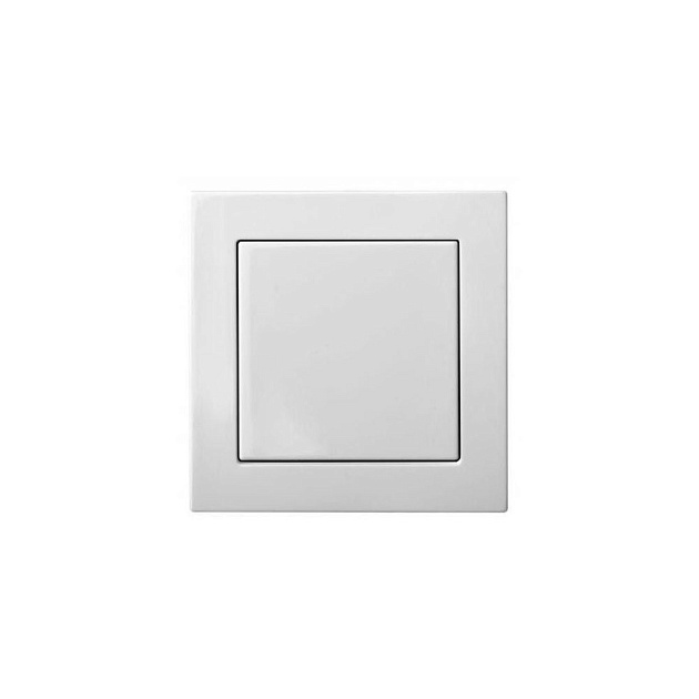 Выключатель одноклавишный Liregus Epsilon белый 28-002 Фото № 1