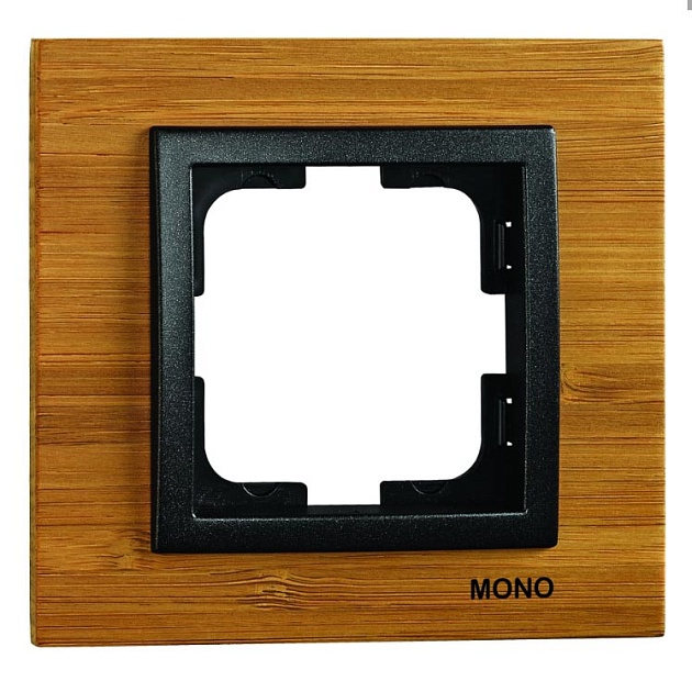 Рамка 1-постовая Mono Electric Style бамбук 107-530000-160 фото 