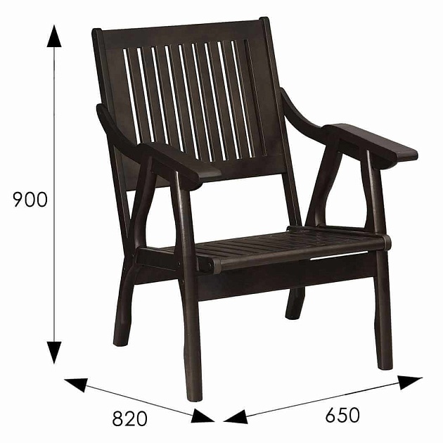 Кресло Мебелик Массив решетка 008408 фото 3