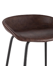 Барный стул Stool Group Турин коричневая экокожа черные ножки 8319TB BROWN 4