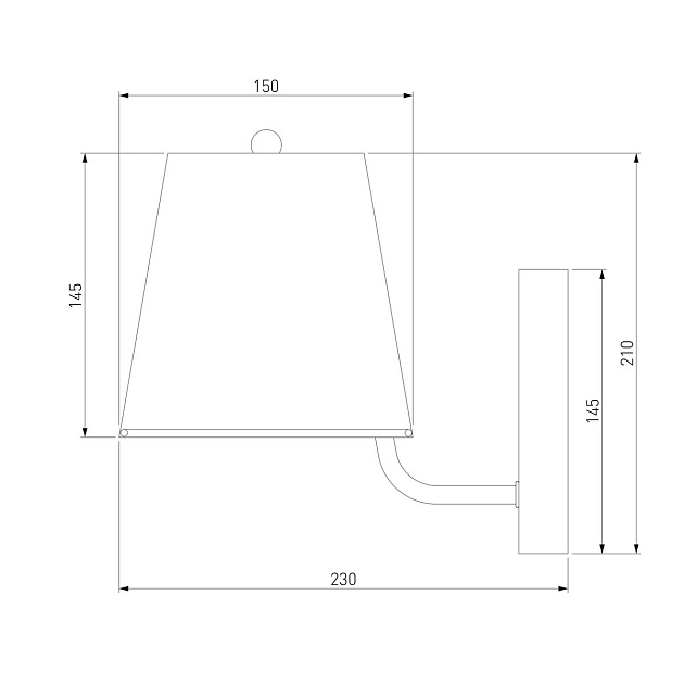 Бра Eurosvet Amaretto 60155/1 хром Фото № 2