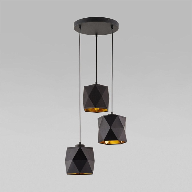 Подвесная люстра TK Lighting 1045 Siro Black Gold фото 