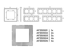 Рамка AMBRELLA VOLT AF330503 4