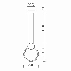 Подвесной светильник LED4U 8575 3