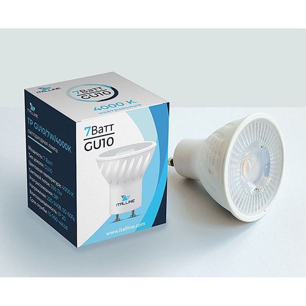 Лампа светодиодная Italline TP GU10/7W/4000K Фото № 1