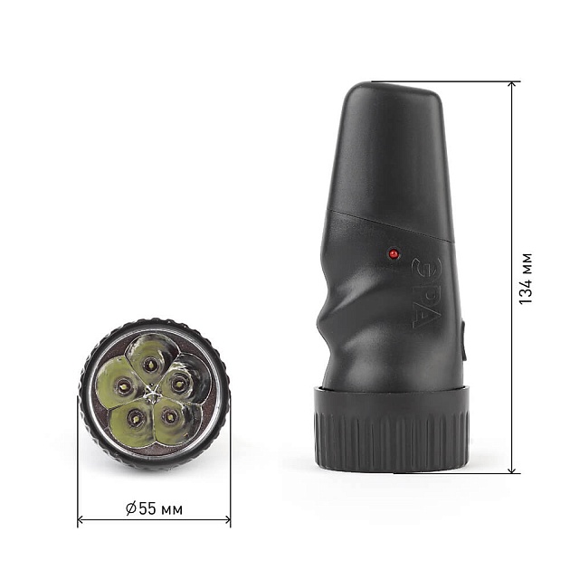 Ручной светодиодный фонарь ЭРА аккумуляторный 134х55 40 лм SDA30M Б0020022 фото 2