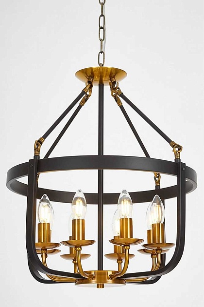 Подвесная люстра Lumina Deco Berling LDP 8024-8 BK+MD Фото № 5