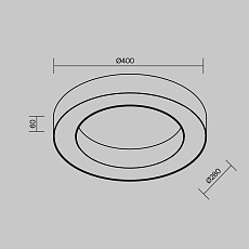 Потолочный светодиодный светильник Maytoni Technical Ceiling Lua C093CL-36W4K-B 2