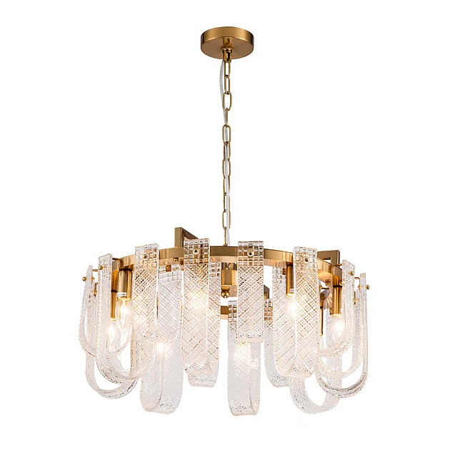 Подвесная люстра Indigo BRINA 12027/8P Brass V000364 изображение 1 Подвесная люстра Indigo BRINA 12027/8P Brass V000364 Фото № 1