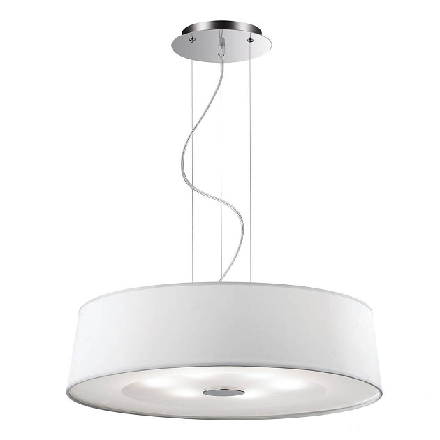 Подвесной светильник Ideal Lux Hilton SP6 Round Bianco 075518 Фото № 1