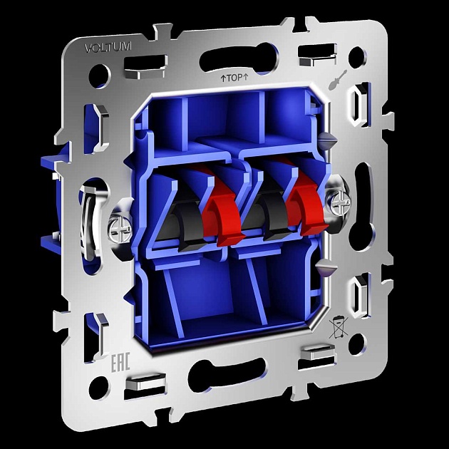 Механизм розетки акустической 4-местной, S70 Voltum VLS0603M Фото № 3