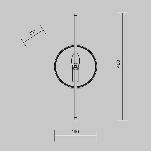 Бра Maytoni Marmo MOD099WL-01G Фото № 3