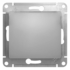 Выключатель одноклавишный Systeme Electric Glossa 10A 250V алюминий GSL000311