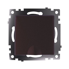 Розетка однаместная с защитной шторкой Stekker Катрин шоколад GLS16-7112-04 49029 2