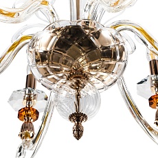 Подвесная люстра Crystal Lux Catarina SP6 V2 Gold/Transparent-Cognac 2
