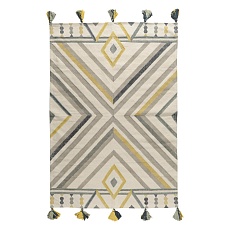 Ковер Tkano из хлопка с контрастным узором и кисточками из коллекции Ethnic, 120х180 см TK20-DR0019