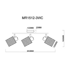 Спот MyFar Cathy MR1512-3WC 1