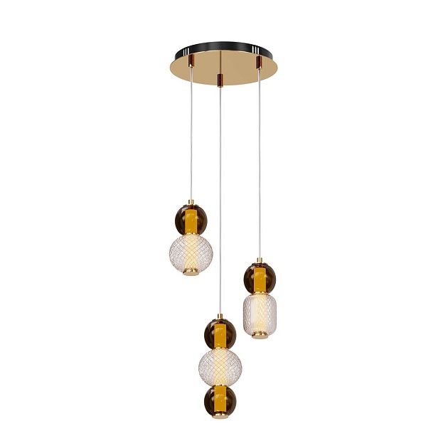 Подвесная светодиодная люстра Maytoni Drop MOD273PL-L33G3K Фото № 1