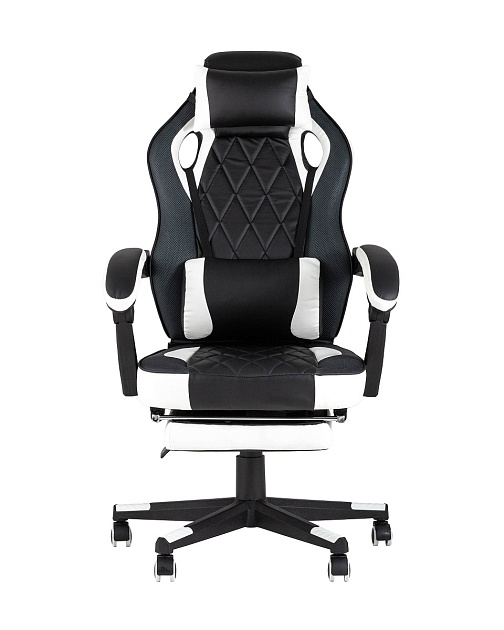 Игровое кресло Stool Group Virage черное с белым BURGENDY YKC Фото № 2