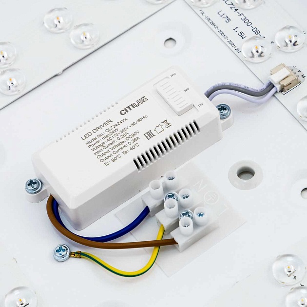 Потолочный светодиодный светильник Citilux Купер CL724K24V0 изображение 6 Потолочный светодиодный светильник Citilux Купер CL724K24V0 Фото № 6