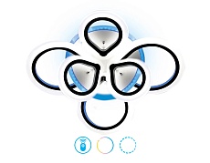 Потолочная светодиодная люстра Ambrella light Original FA522 1